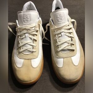 COLE HAAN Men’s Grandpro Turf Sneaker Size 13 M Ivory Tumbled Stone Suede C29161